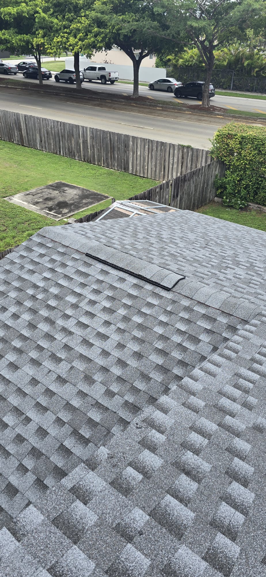 Completed shingle roof installation in South Florida